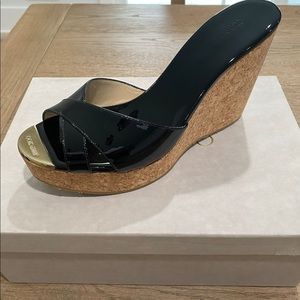 Jimmy Choo Perfume Patent Leather Wedges